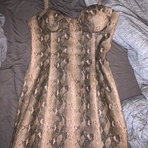 Snakeskin dress